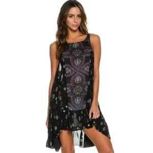 Free People Intimately Annka Border Slip Flutter Hem Dress Sz XS